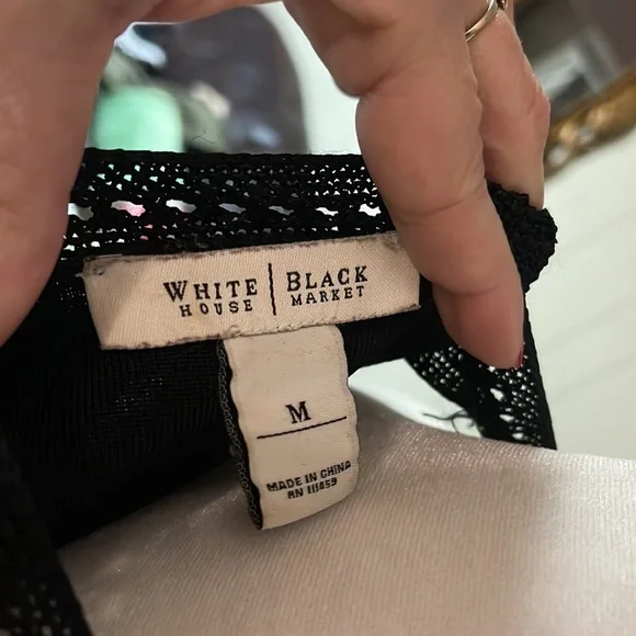 White House Black Market Tank with ruffles. M - Picture 5 of 5